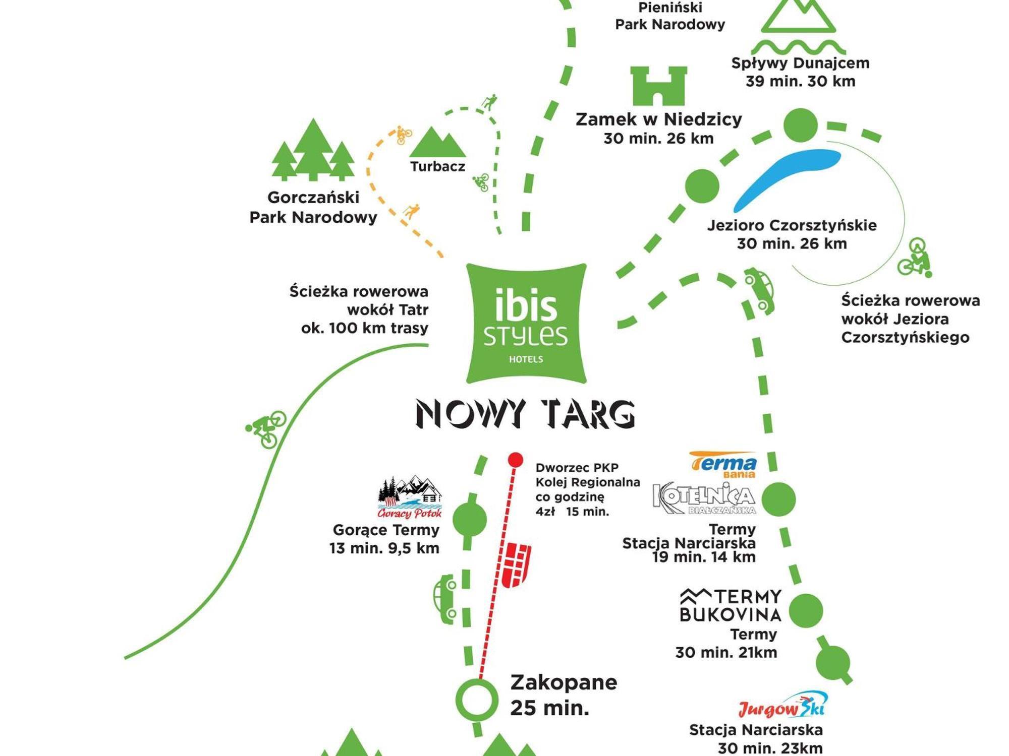 Hotel Ibis Styles Nowy Targ Esterno foto